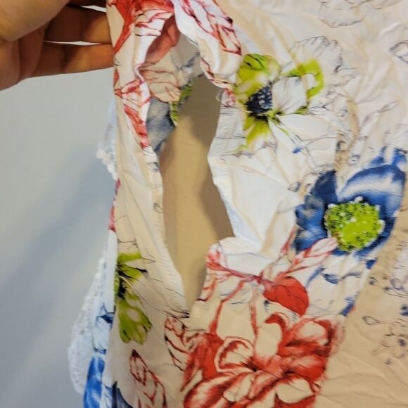 She and sky floral kimono Sz Large - Picture 4 of 6